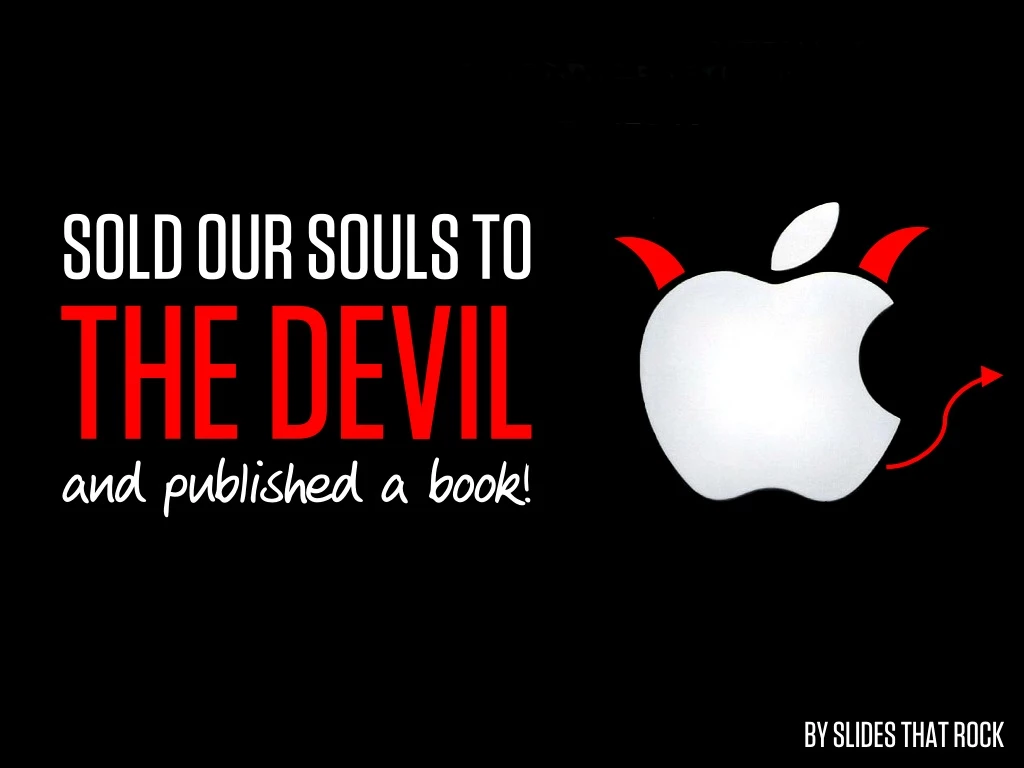 sold our souls to the devil and published a book