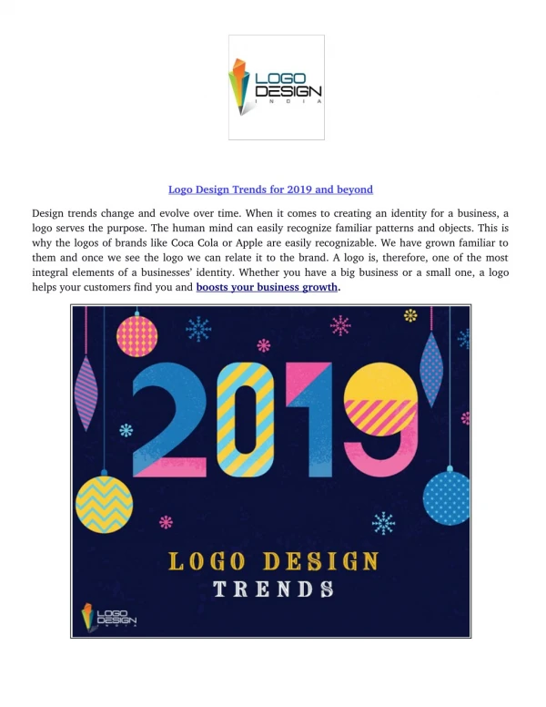 Logo Design Trends for 2019 and beyond