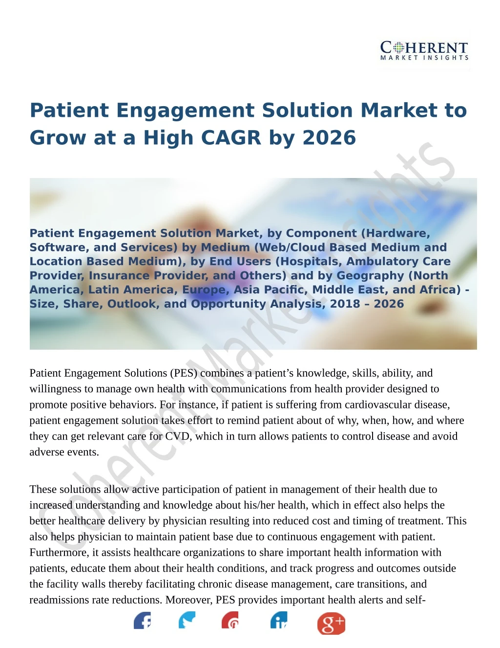 patient engagement solution market to grow