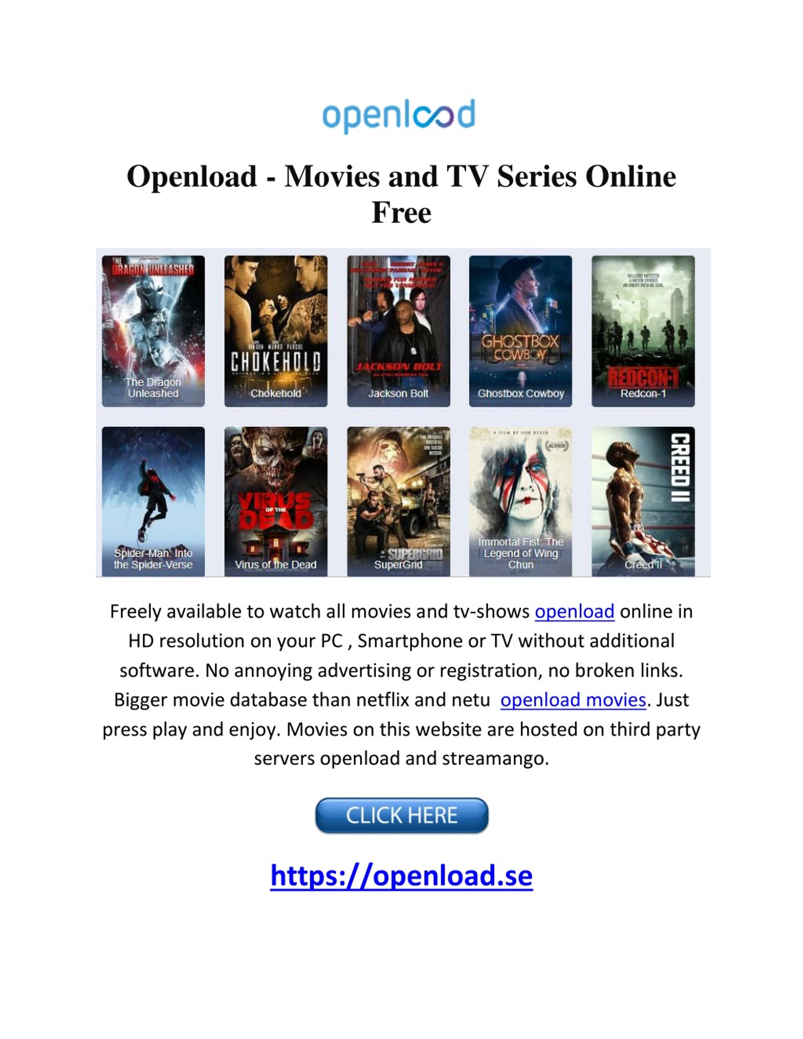 PPT - Openload - Movies and TV Series Online Free