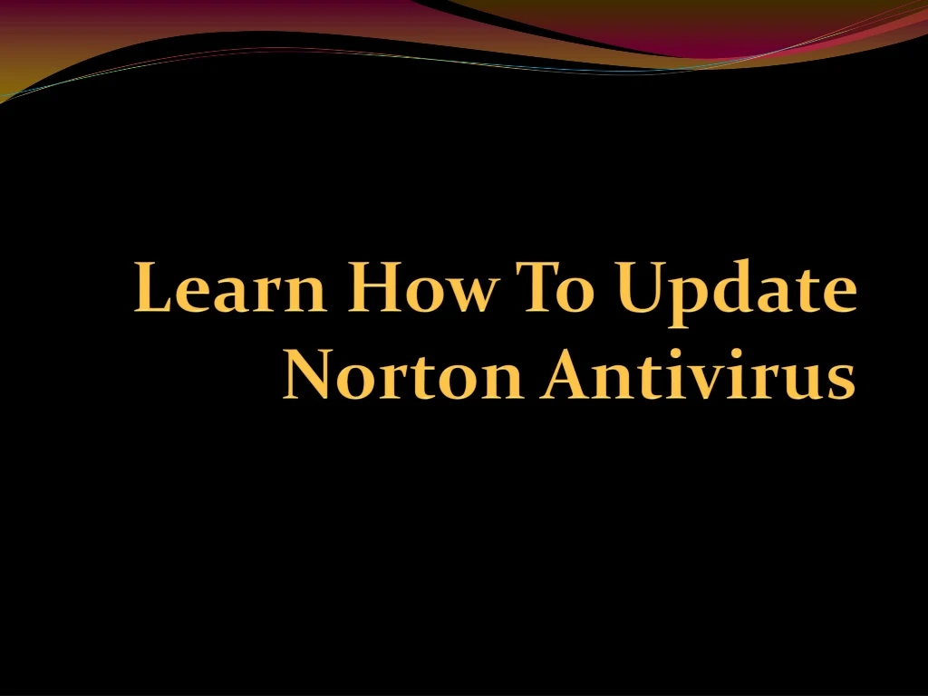 learn how to update norton antivirus