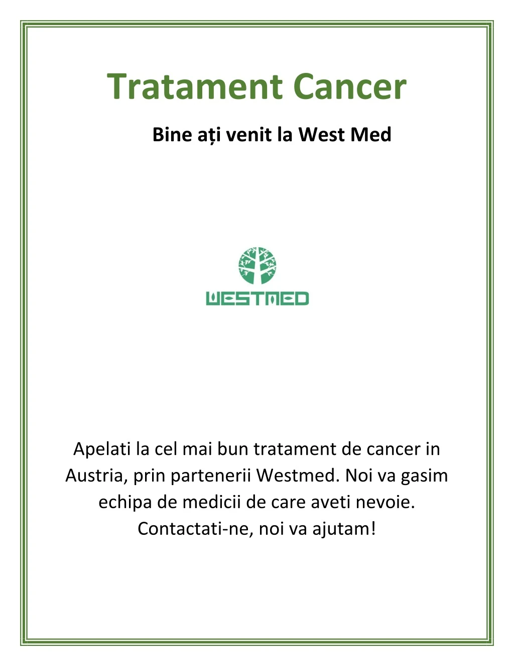 tratament cancer