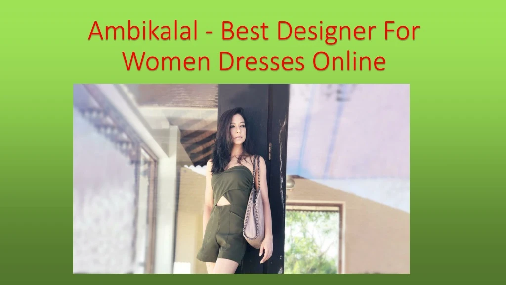 ambikalal best designer for women dresses online