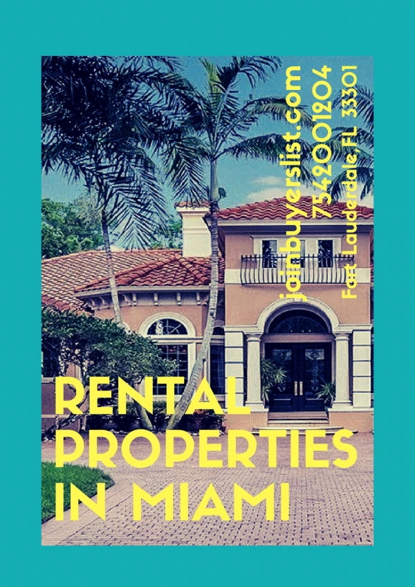 Rental Properties In Miami -JoinBuyersList.com