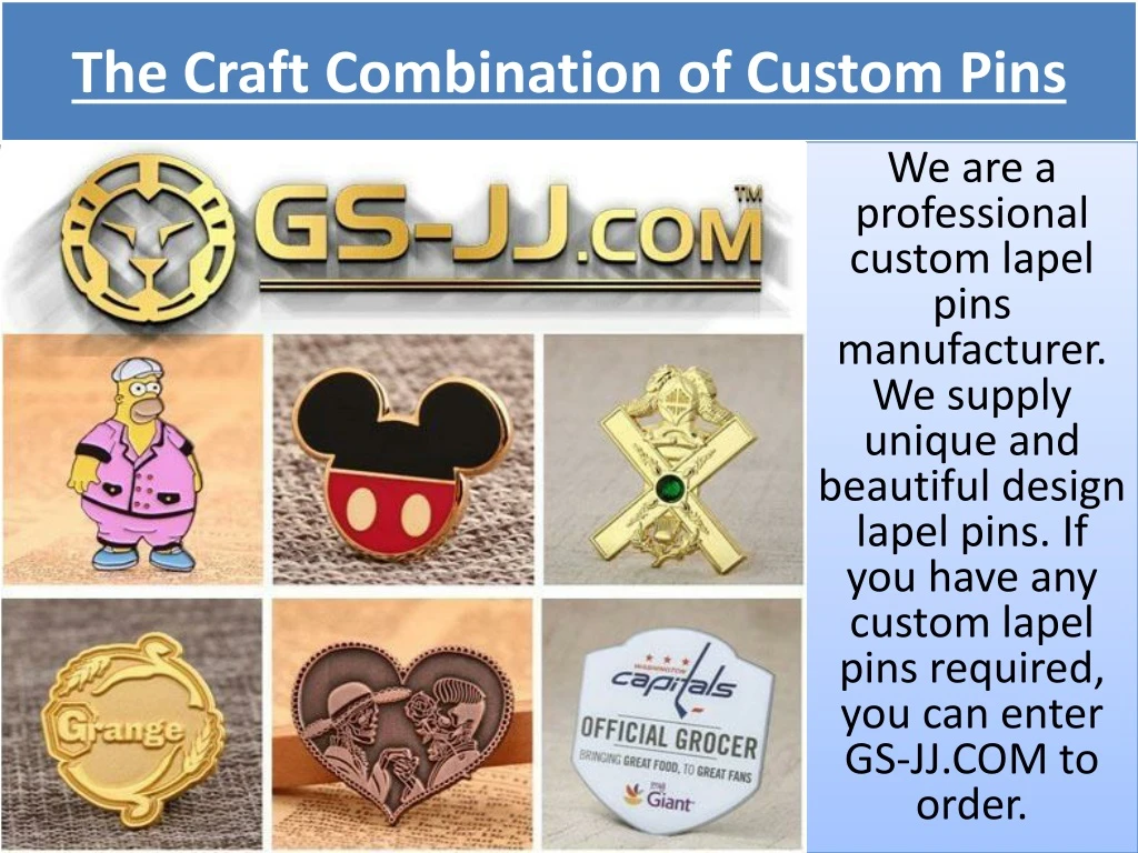 the craft combination of custom pins