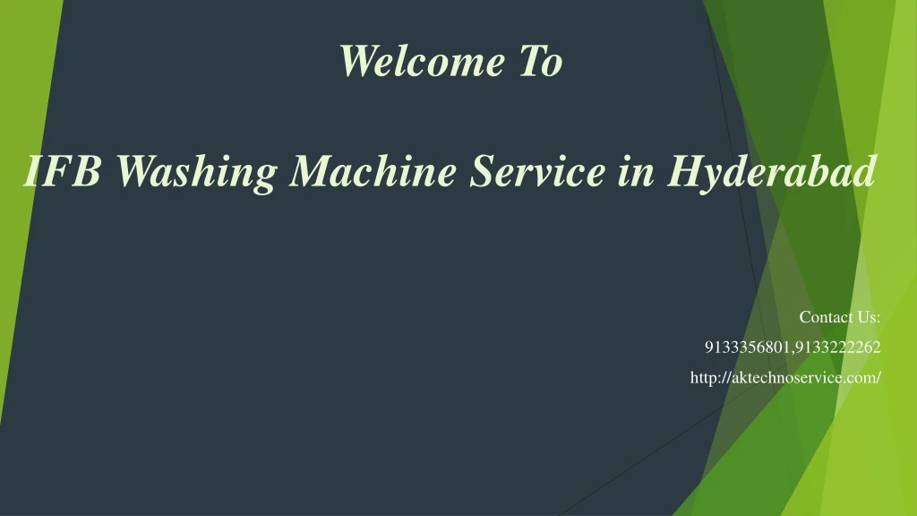 welcome to ifb washing machine service in hyderabad