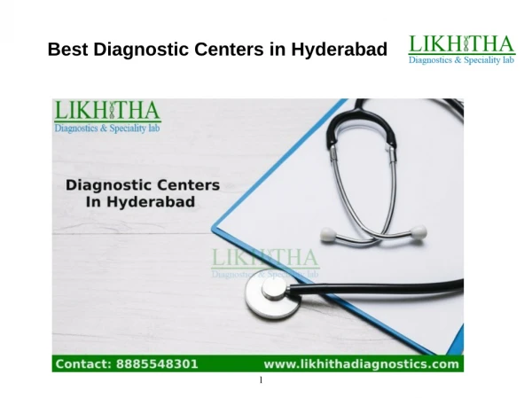 Best Diagnostics Services in Hyderabad