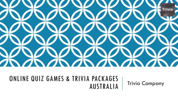 Online Quiz Games & Trivia Packages Australia - Trivia Company