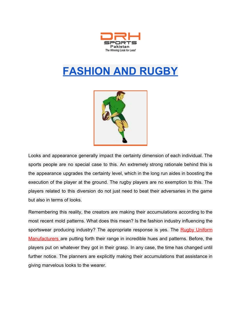 fashion and rugby