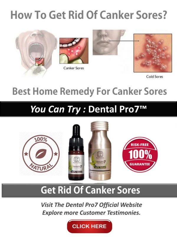 How To Get Rid Of Canker Sores