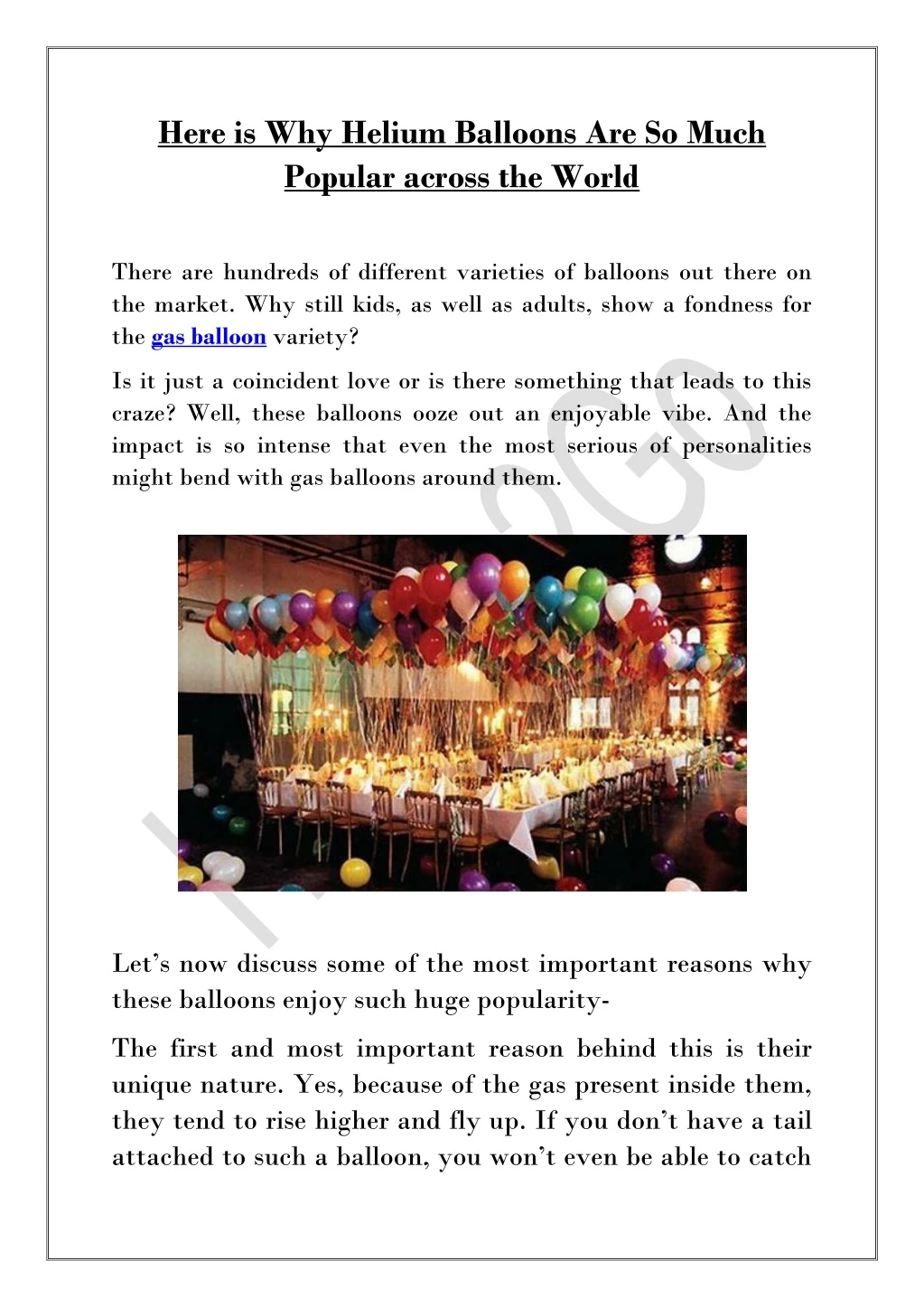 here is why helium balloons are so much popular