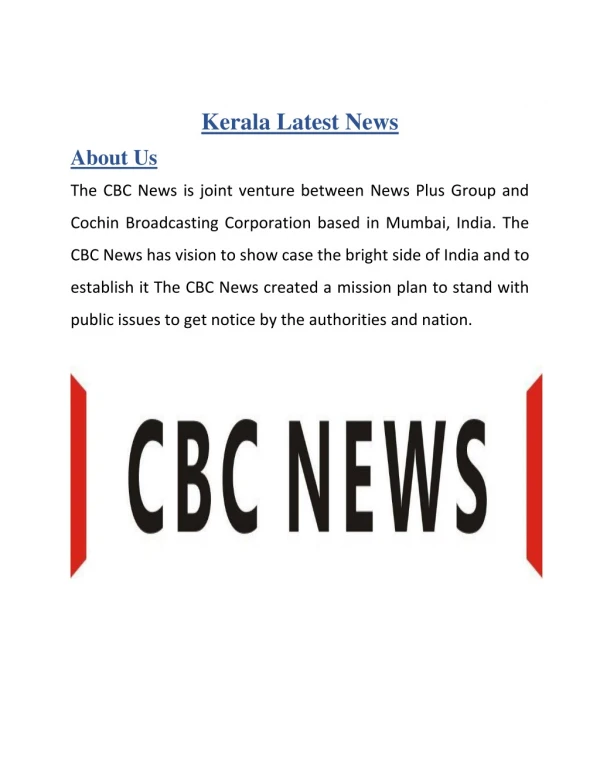 Kerala latest news