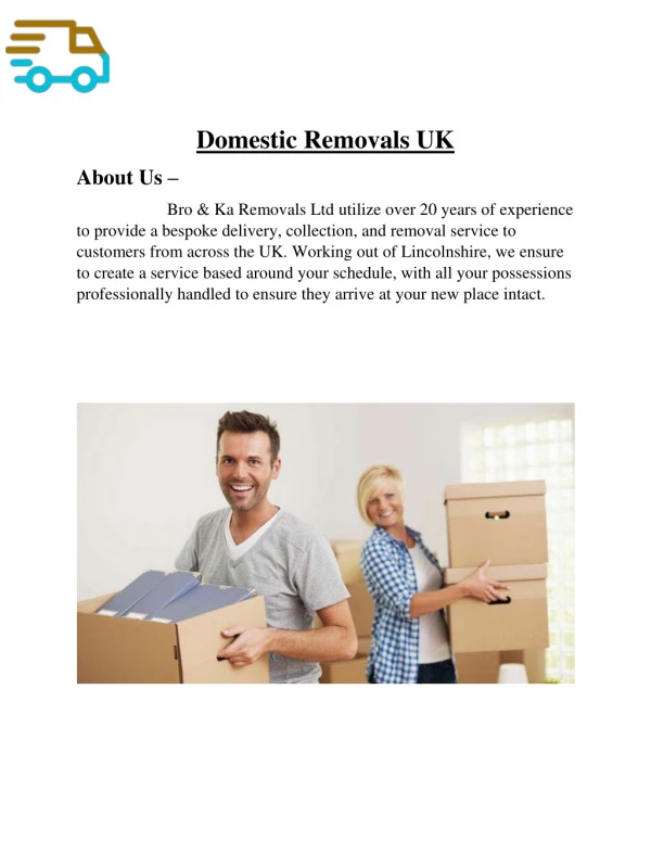 Domestic Removals UK