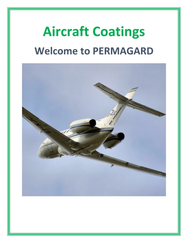 Aircraft Coatings | Permagard