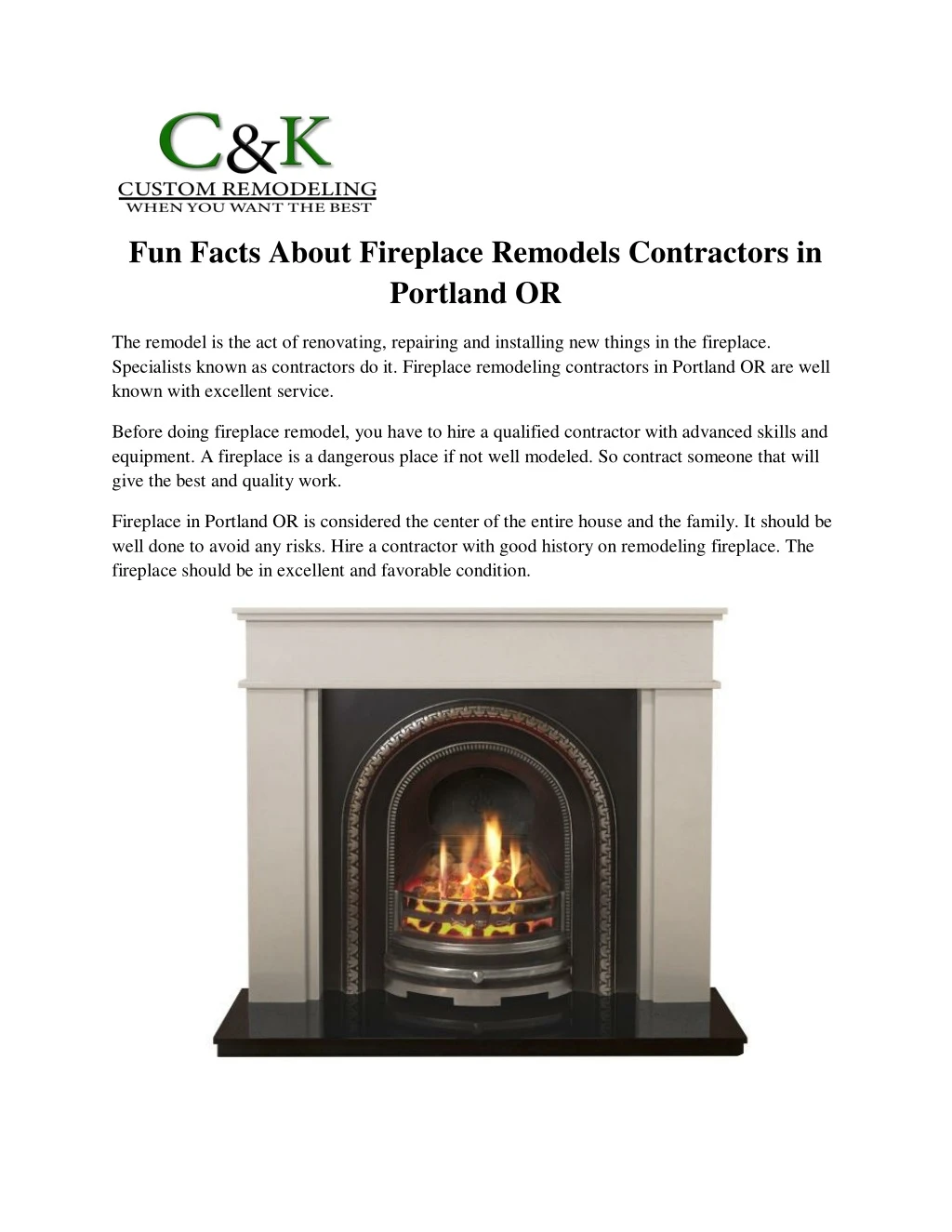fun facts about fireplace remodels contractors