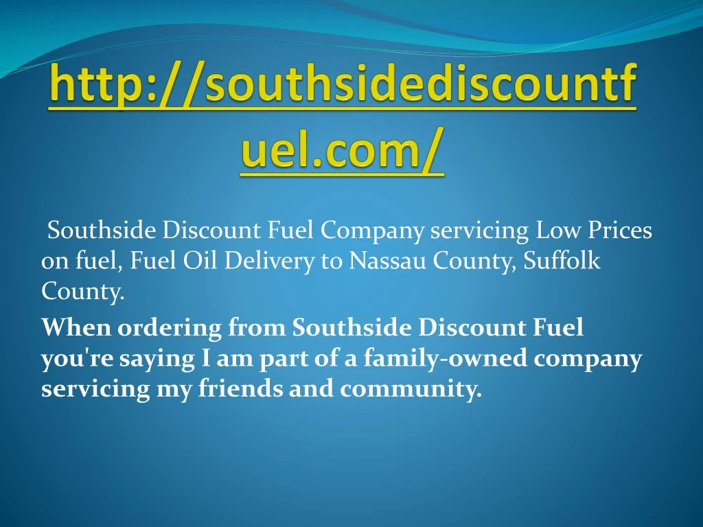 http southsidediscountfuel com