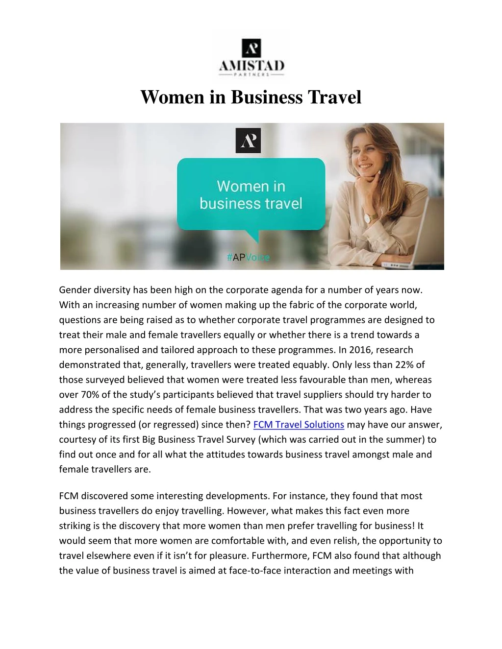 women in business travel