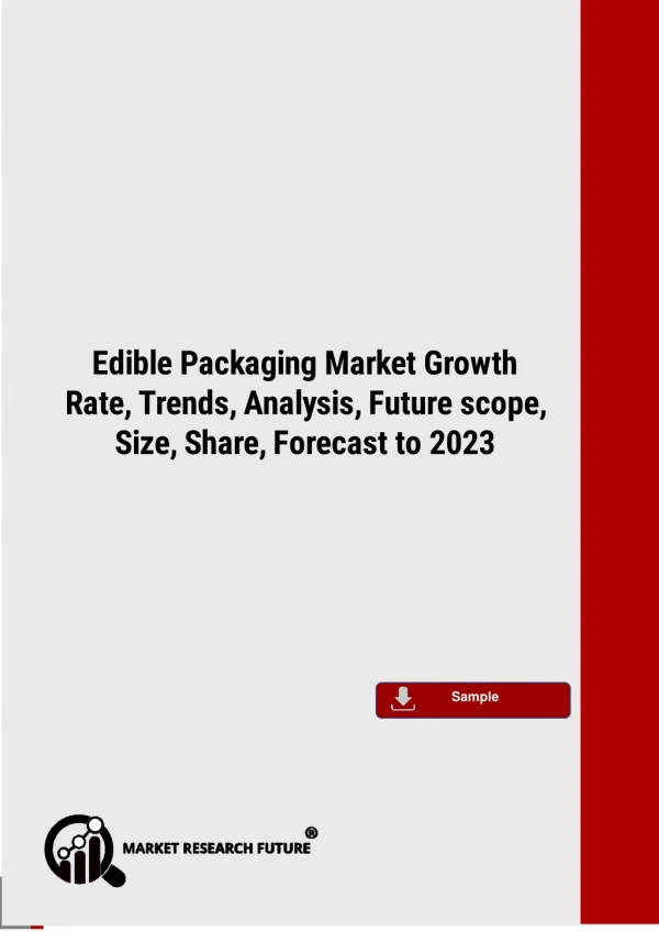 Edible Packaging Market Business Overview, Challenges, Opportunities, Trends and Market Analysis By 2023