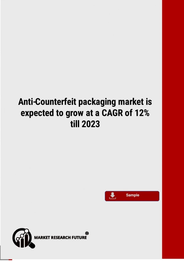 Anti-Counterfeit Packaging Market Developments, Analysis, Size, Trends, Analysis and Demand with Forecast to 2023