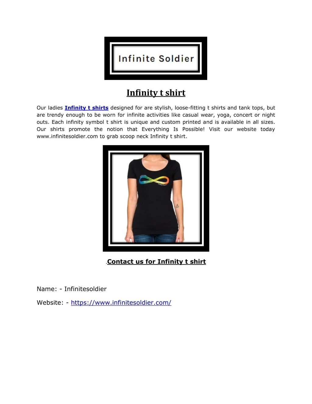 PPT - Infinity t shirt PowerPoint Presentation, free download - ID:8150575