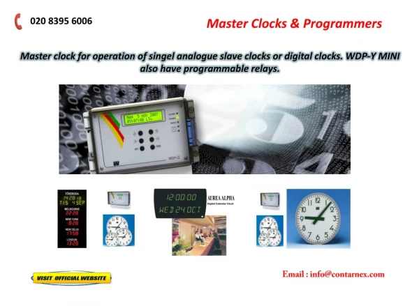 Master Clocks Systems & Programmers