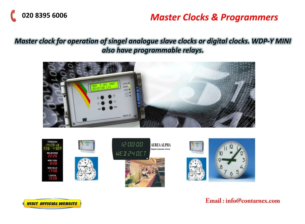 master clocks programmers
