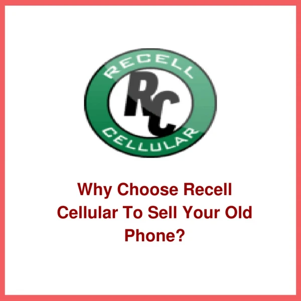 Sell Your Old Cell Phones for Cash - Recell Cellular