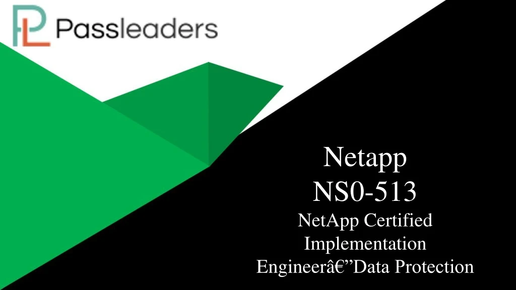netapp ns0 513 netapp certified implementation
