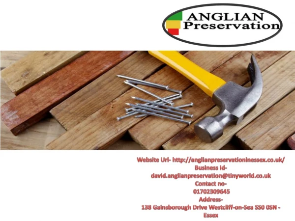 Dry & Wet Rot Specialists in ESSEX -Anglian Preservation