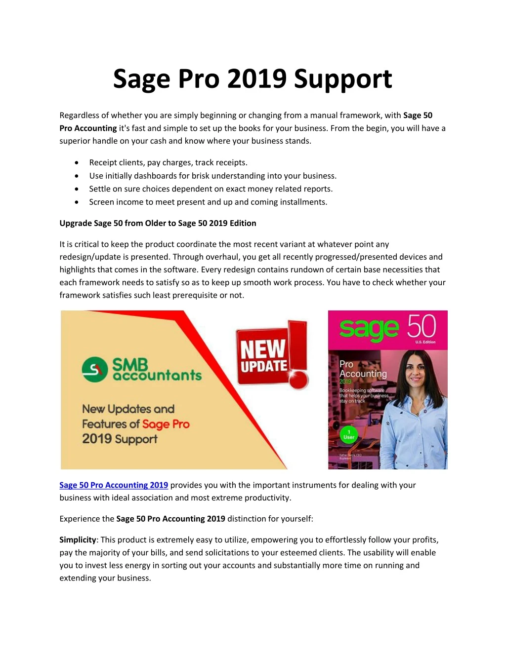 sage pro 2019 support