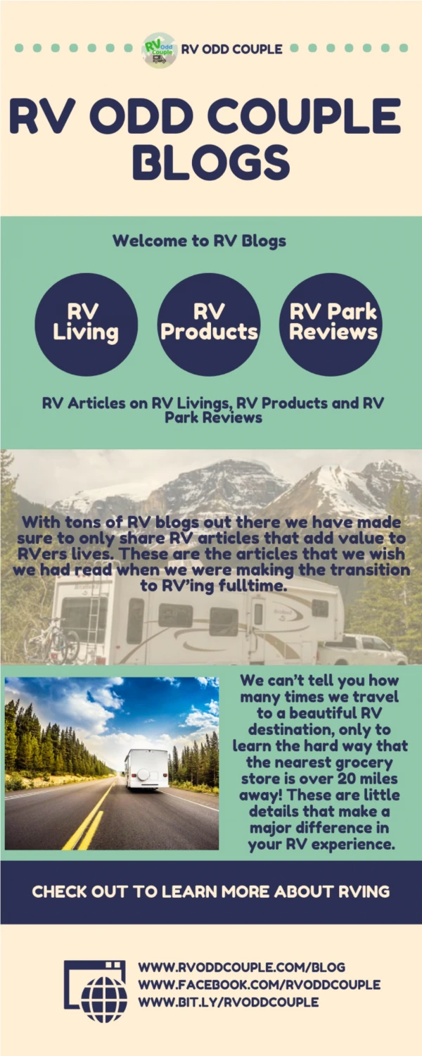 Full Time Travel Trailer Blogs By RV Odd Couple