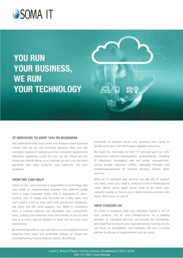 You Run Your Business We Run Your Technology