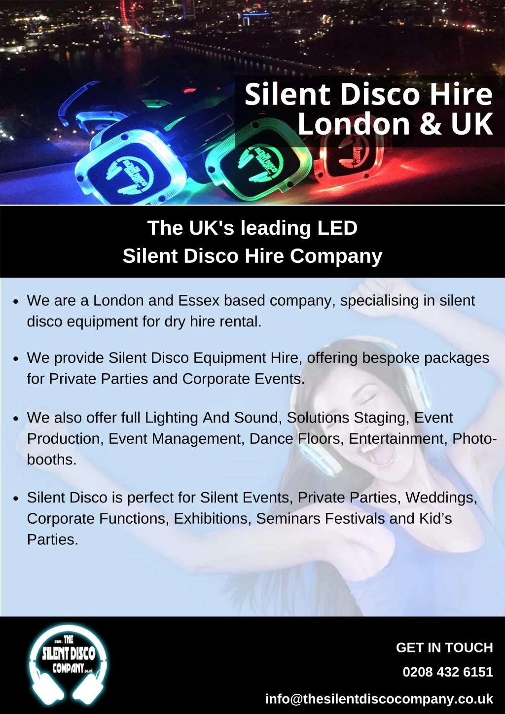 silent disco hire london uk