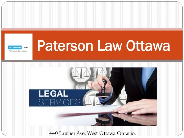 Best Employment Lawyer in Ottawa - Paterson Law Ottawa