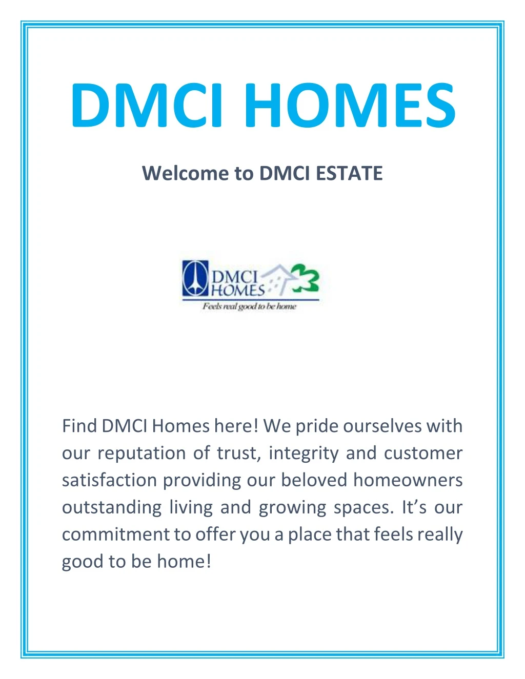 dmci homes