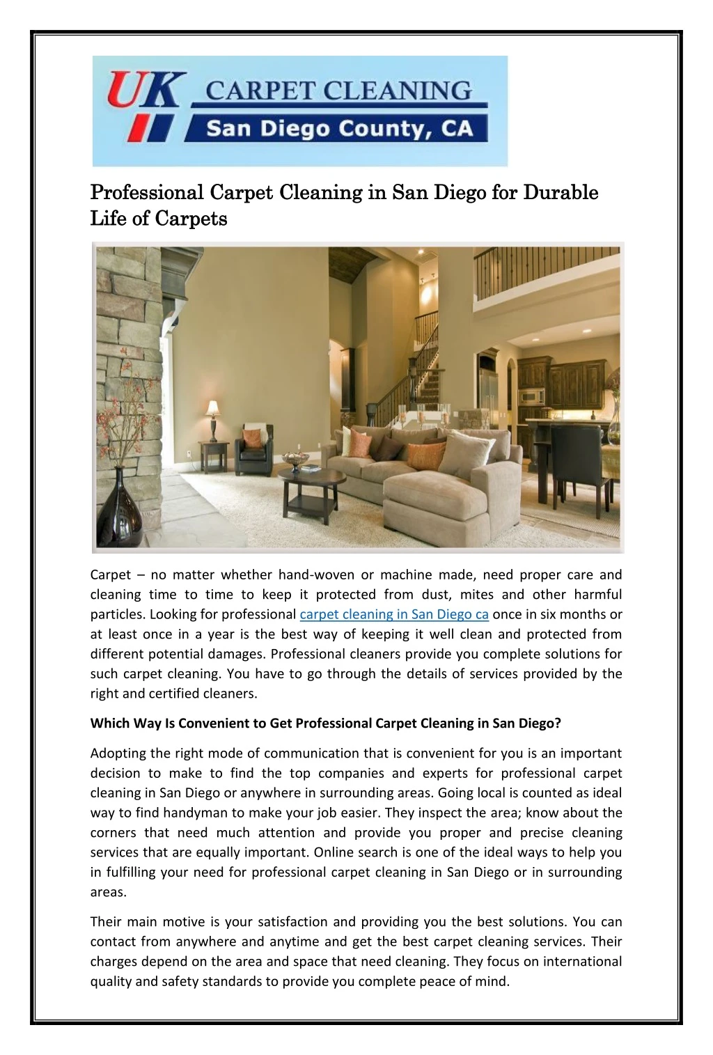 professional carpet cleaning in san diego