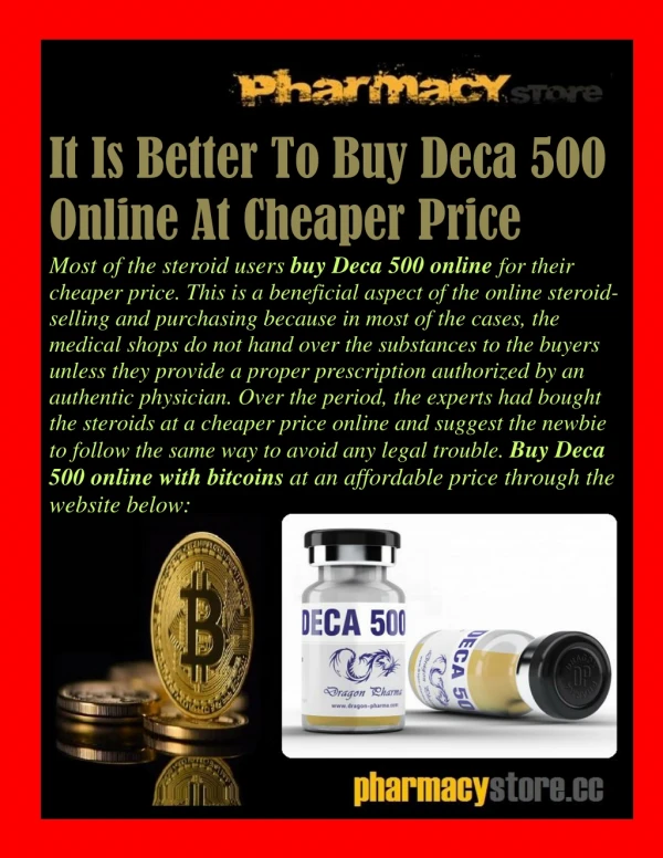 It Is Better To Buy Deca 500 Online At Cheaper Price