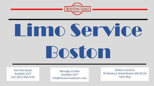 Traverse Boston While Listening to Your Favorite Tune with Limo Service Boston
