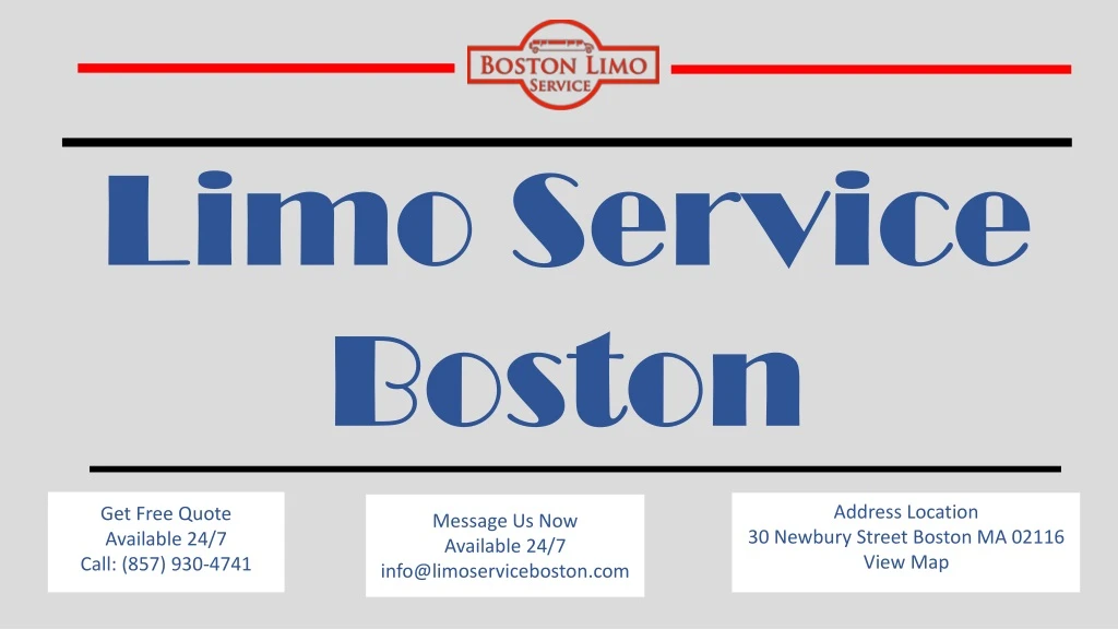 limo service boston
