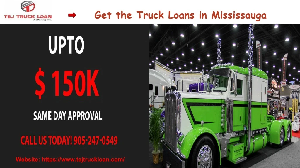 get the truck loans in mississauga