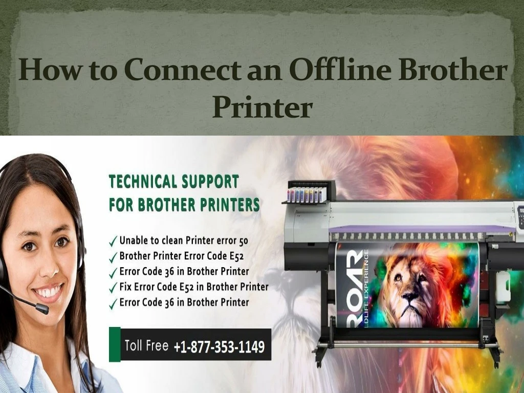 how to connect an offline brother printer