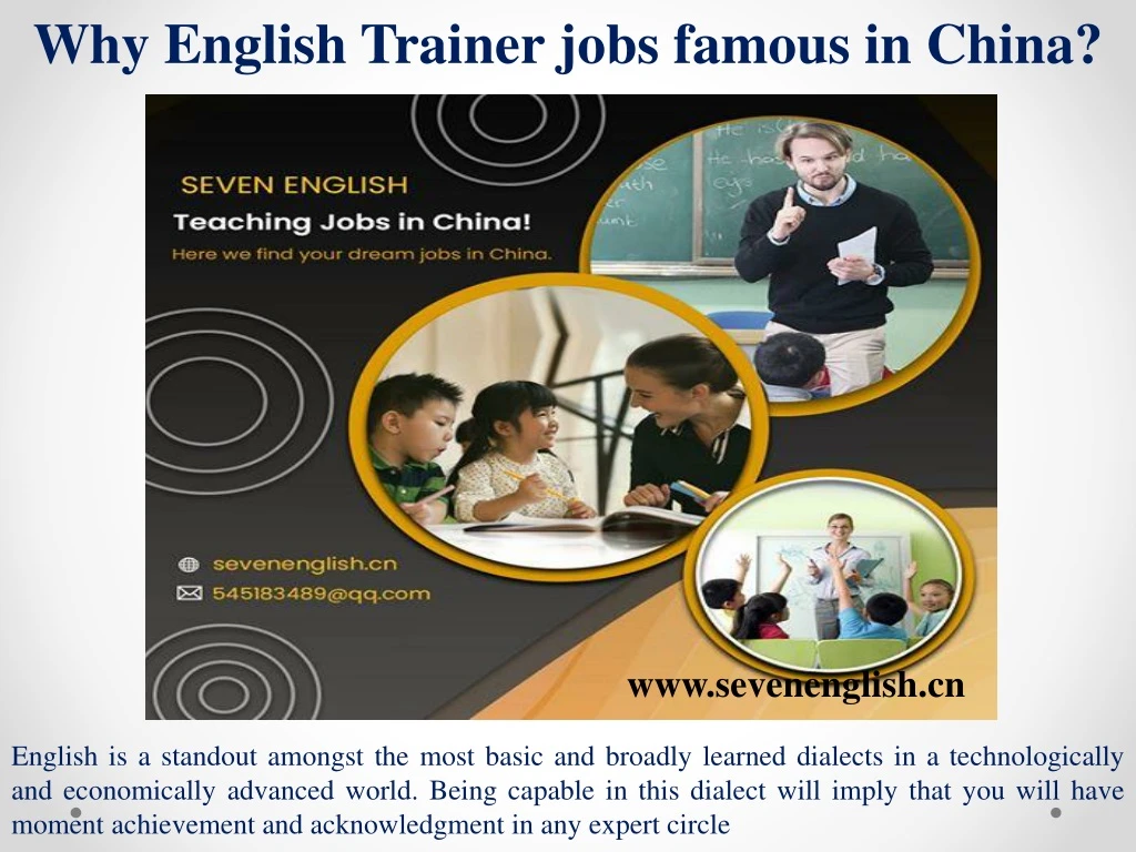 why english trainer jobs famous in china