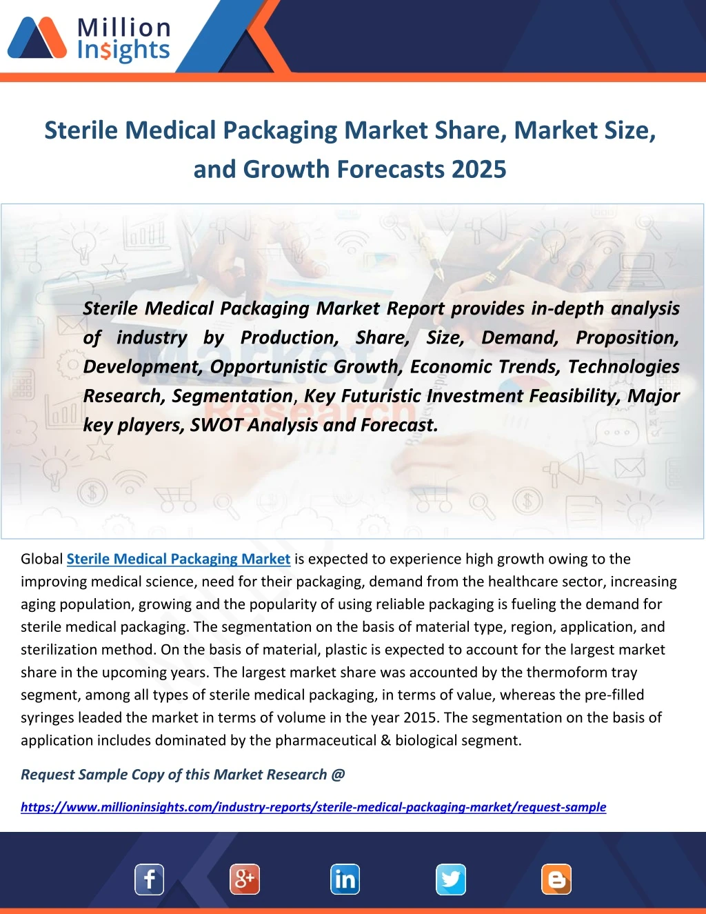 sterile medical packaging market share market