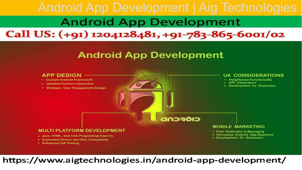 android app development aig technologies