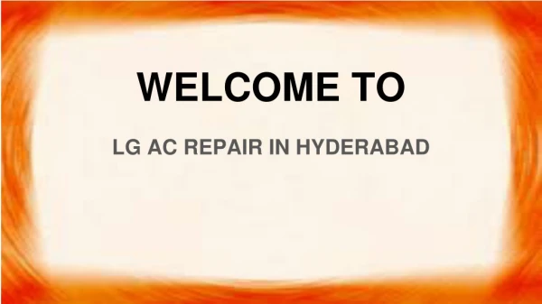 LG Ac Repair In Hyderabad
