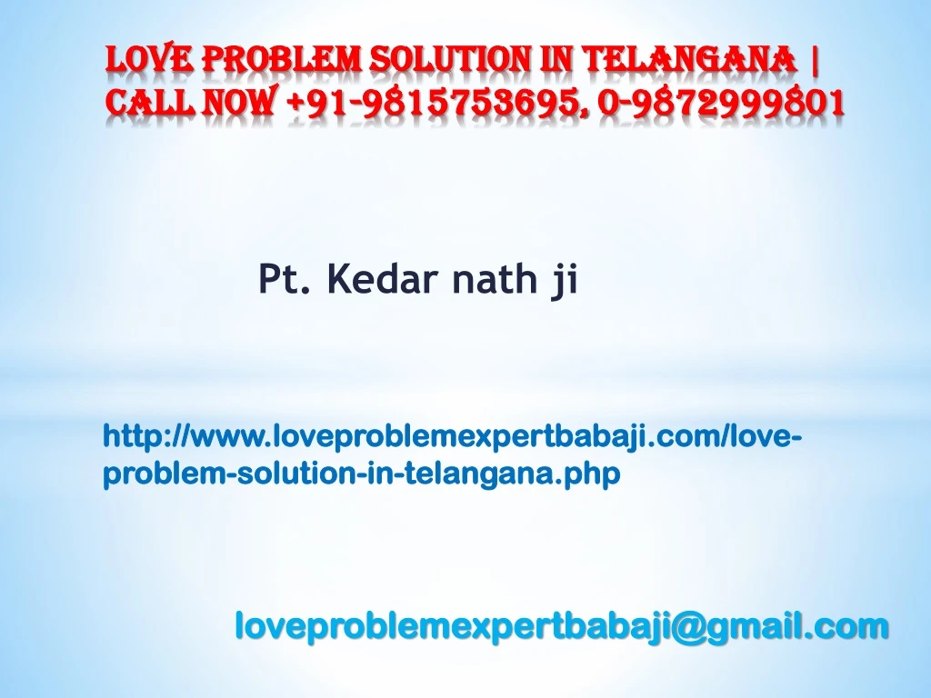 love problem solution in telangana call now 91 9815753695 0 9872999801