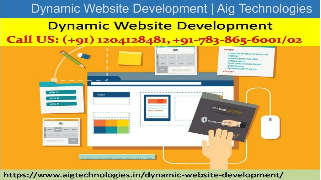 dynamic website development aig technologies