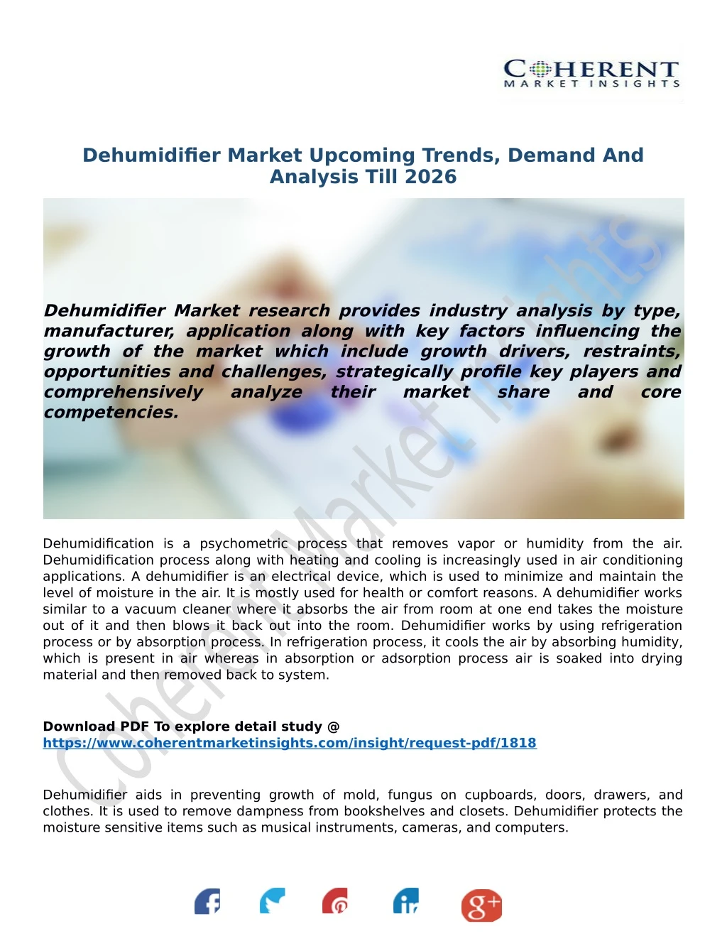 dehumidifier market upcoming trends demand