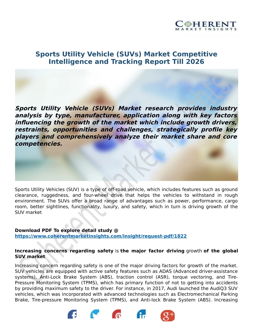 sports utility vehicle suvs market competitive