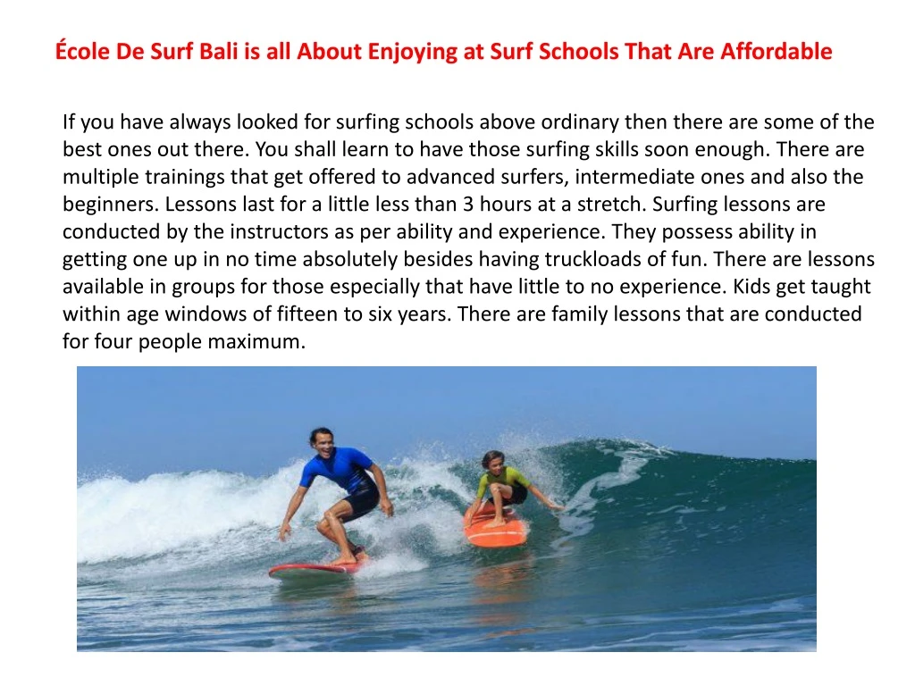 cole de surf bali is all about enjoying at surf